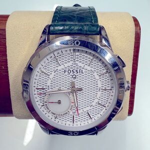 Fossil Q Hybrid watch new battery new band working great with fossil app
